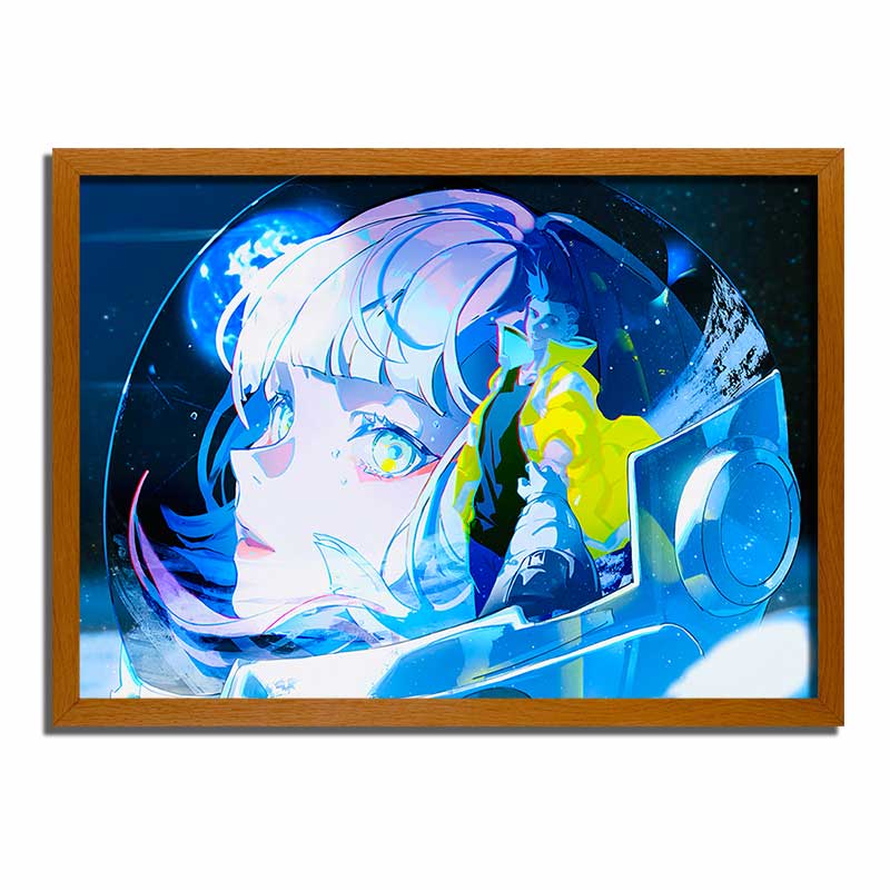 Cyberpunk Edgerunners LUCY & David Neon 4D LED Art Frame