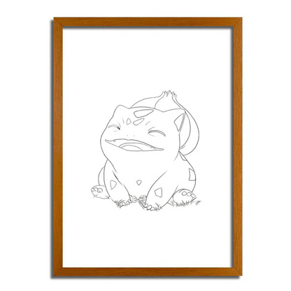 Bulbasaur's Tranquil Meadow - Pokémon LED Light Up Art Lamp