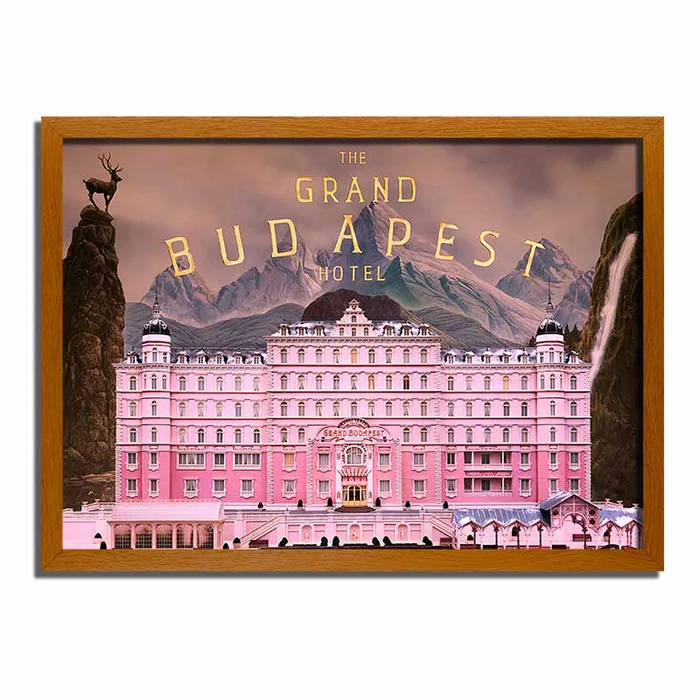 Grand Budapest Hotel Glowing Frame - 4D LED Light-Up Painting Art