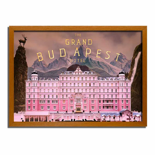 Grand Budapest Hotel Glowing Frame - 4D LED Light-Up Painting Art