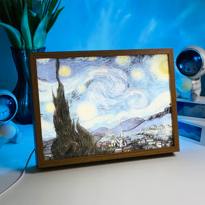 Van Gogh’s Masterpiece - Starry Night LED Light-Up Frame