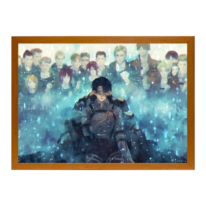 Attack on Titan Levi LED Art Lamp - Light Up Night Display