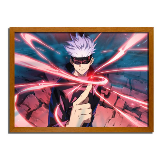 Jujutsu Kaisen Gojo Satoru LED Light Painting - Power Unleashed wtwhg