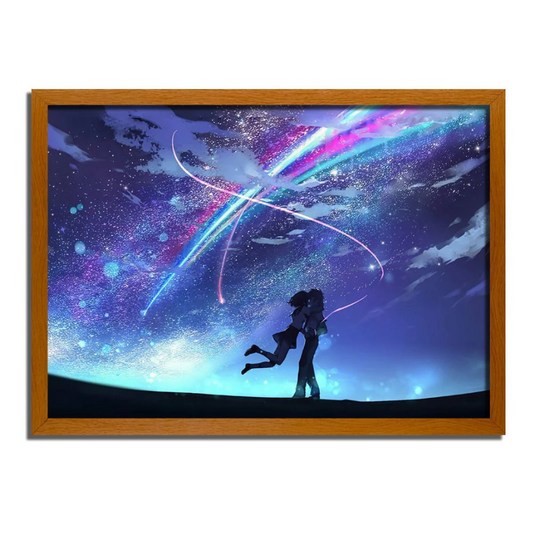 Your Name - Cosmic Embrace LED Night Light Frame Lamp YN3