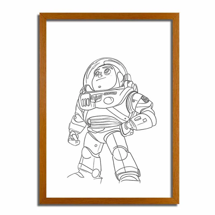 Buzz Lightyear LED Illuminated Artwork - Glowing Frame Night Light