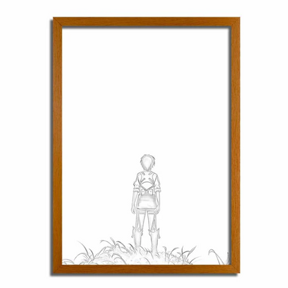 Attack on Titan LED Light Frame - Eren Facing the Founding Titan and Rumbling ALDM01