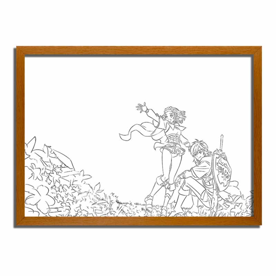 The Legend of Zelda Illuminated Artwork Frame