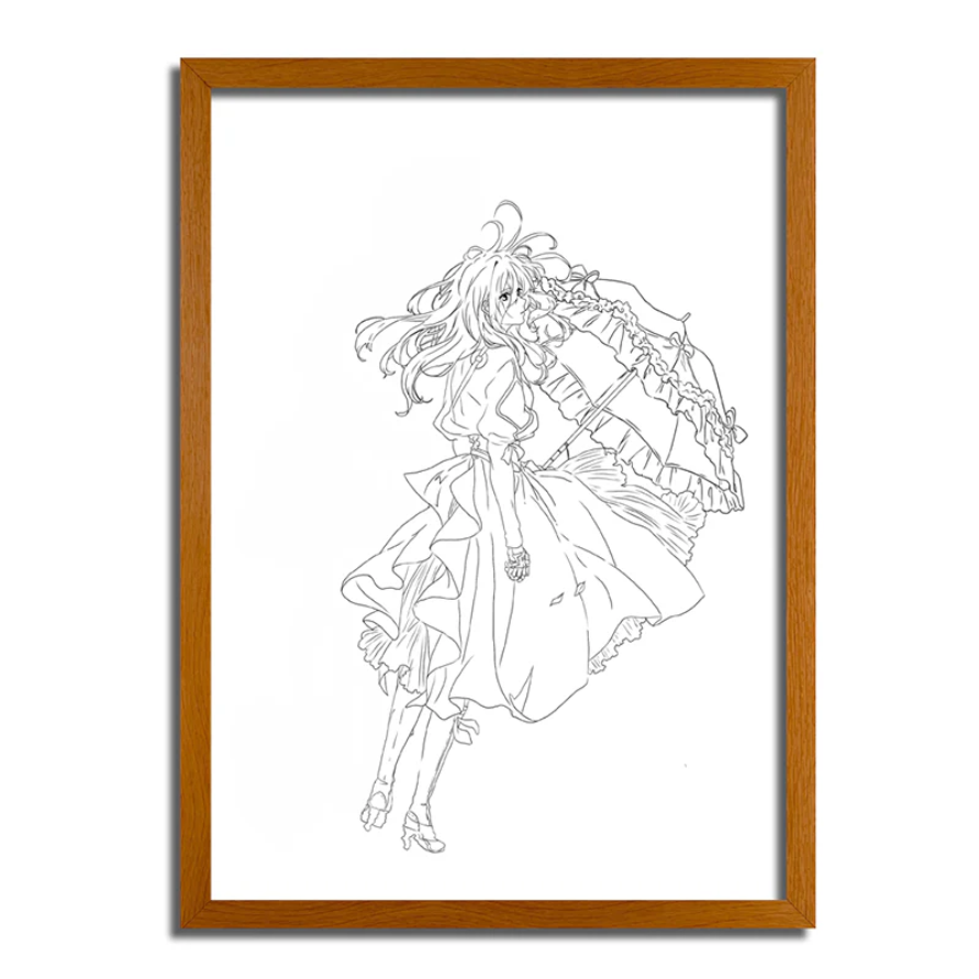 Violet Evergarden: Violet LED Light Up Art - 4D Glowing Frame - WELT01