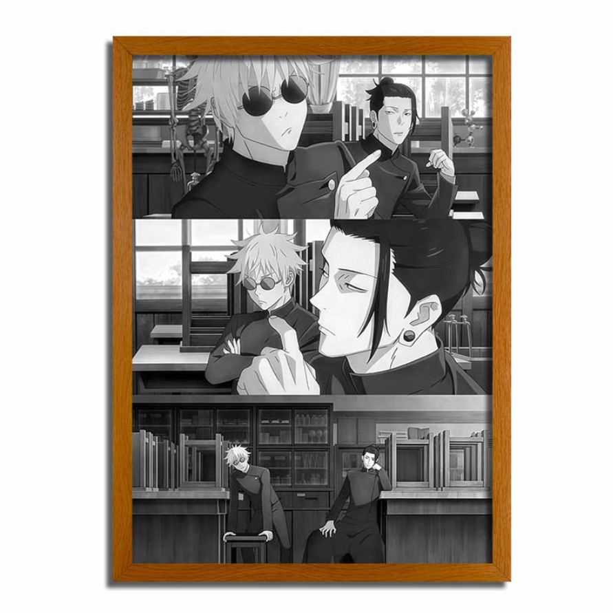 Jujutsu Kaisen LED Painting Frame - Gojo and Geto's Friendship Moments