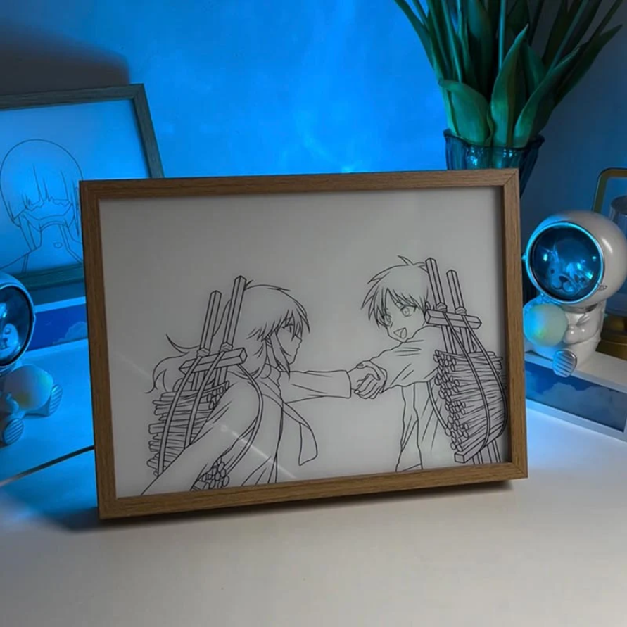 Attack on Titan LED Light-Up Frame - Nostalgic Childhood Moments