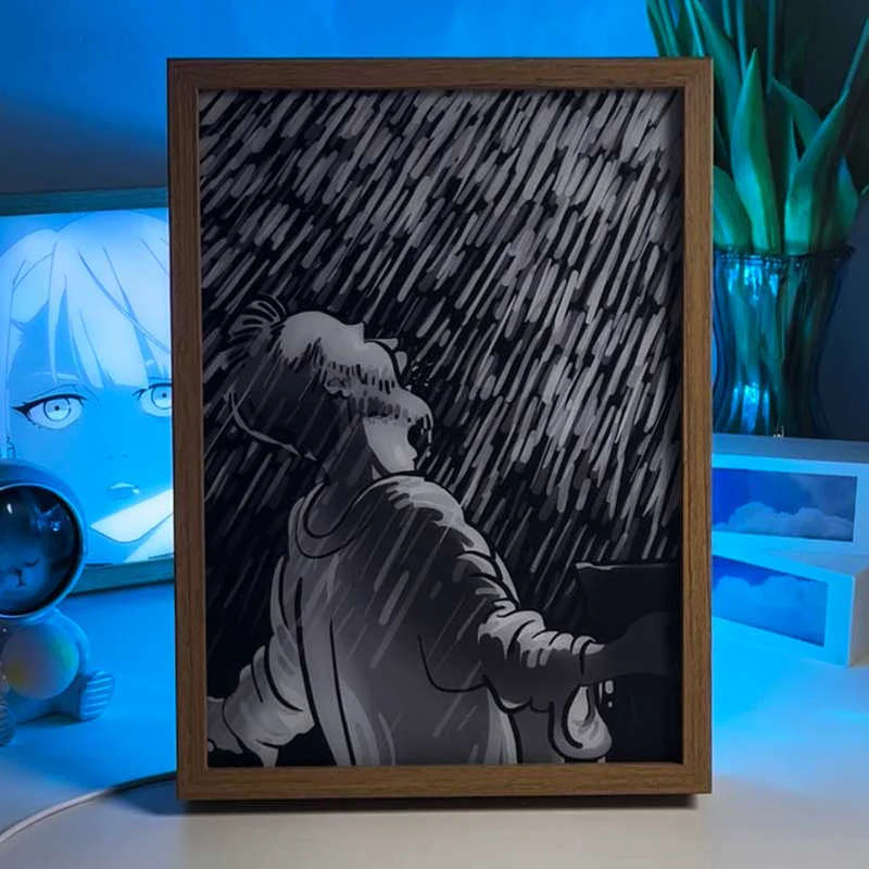 Van Gogh Inspired LED Light Up Art Frame - Enchanting Night Ambiance