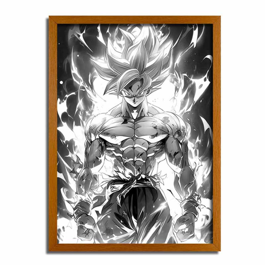 Dragon Ball Goku LED Illuminated Painting Frame | 4D Glow WK01