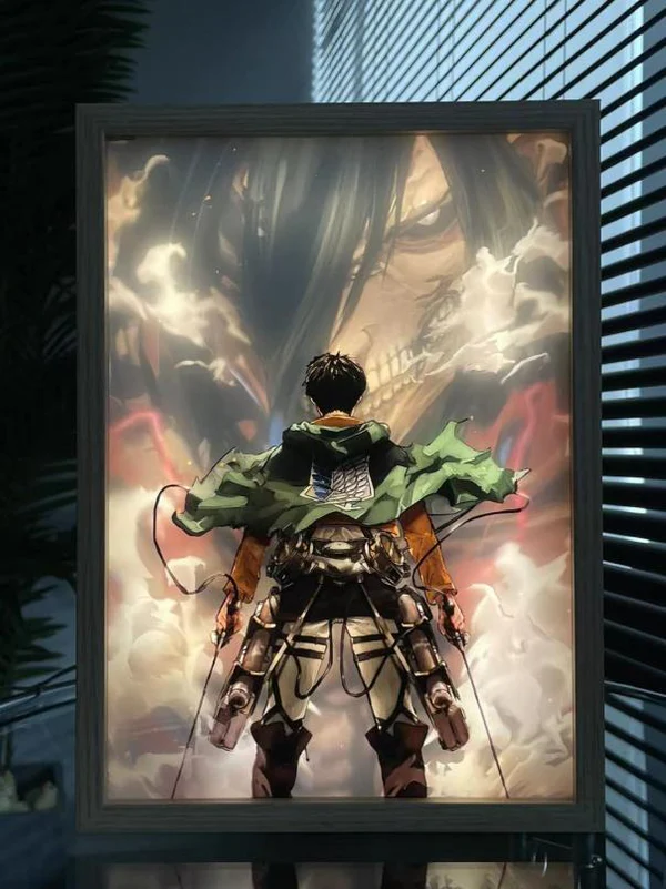 Eren Yeager Titan Transformation LED Art Lamp - AOT Edition