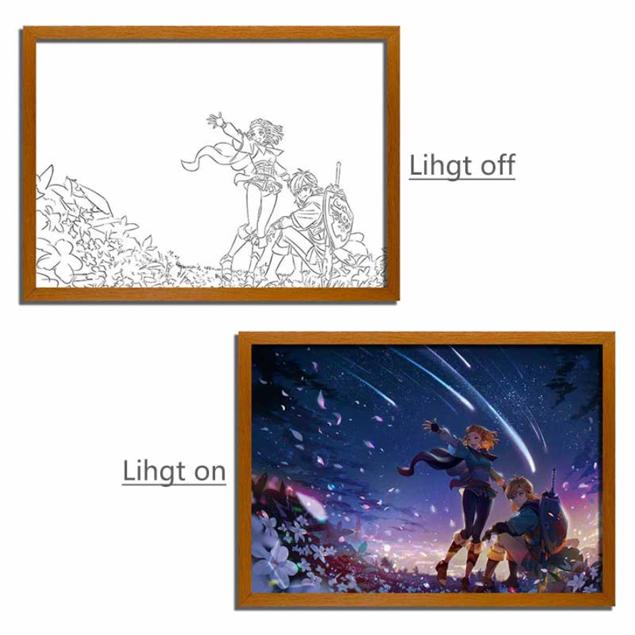 The Legend of Zelda Illuminated Artwork Frame