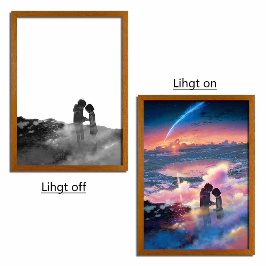 Your Name LED Light Up Artwork - Glowing Frame Anime Art YN5 - YN501