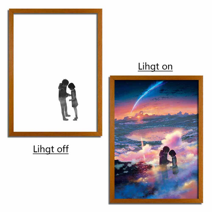 Your Name LED Art - Glowing Frame Light-Up Painting YN5 - YN501