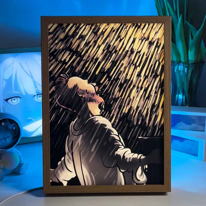 Van Gogh Inspired LED Light Up Art Frame - Enchanting Night Ambiance