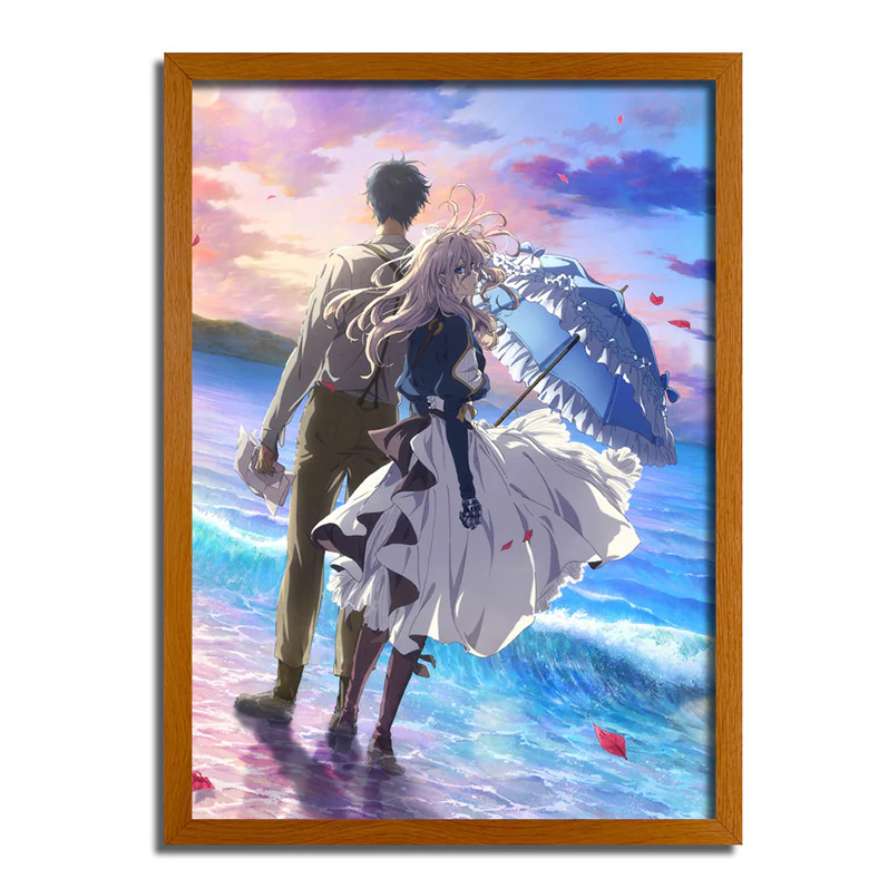 Violet Evergarden: Violet LED Light Up Art - 4D Glowing Frame - WELT01