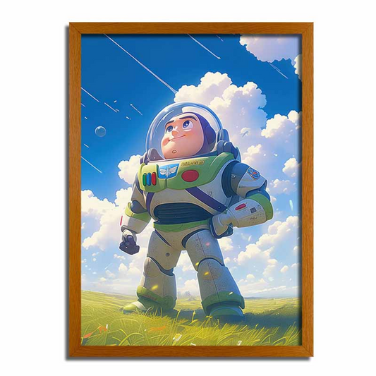 Buzz Lightyear LED Illuminated Artwork - Glowing Frame Night Light