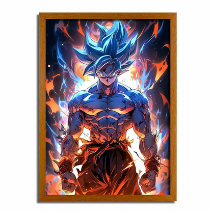 Dragon Ball Goku LED Illuminated Painting Frame | 4D Glow WK01