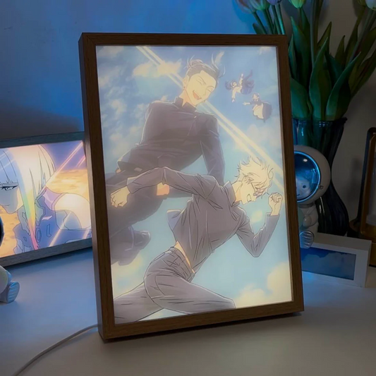 Jujutsu Kaisen Epic Moments LED Light Frame - Gojo Satoru & Geto Suguru Collection