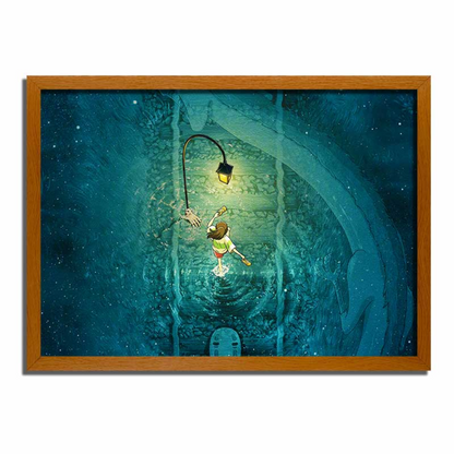 Spirited Away LED Light Up Art Frame - Enchanted Glow - QYQX01