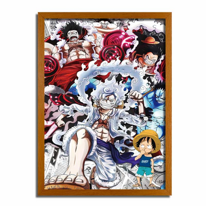 One Piece LED Light Up Frame - Monkey Luffy Night Light LF03